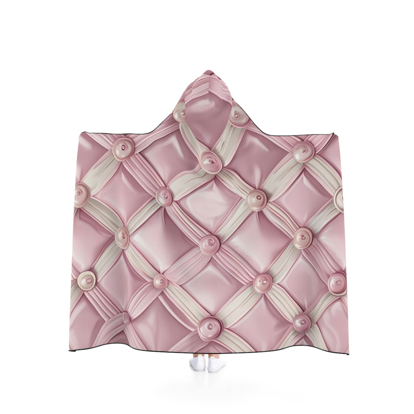 Cozy Hooded Blanket, Soft Pink Quilted Throw, Perfect for Home, Gift for Her, Winter Comfort, Lounge Wear, Snuggle Up