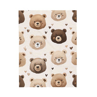 Teddy Bear Kids Blanket, Nursery Decor, Baby Shower Gift, Cozy Child Throw, Soft Toddler Bedding, Warm Lap Cover