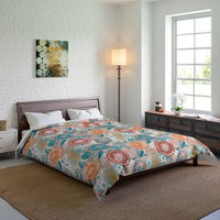 Floral Comforter, Cozy Bedroom Decor, Boho Bedding, Gift for Her, Spring Home Decor, Flower Pattern Comforter