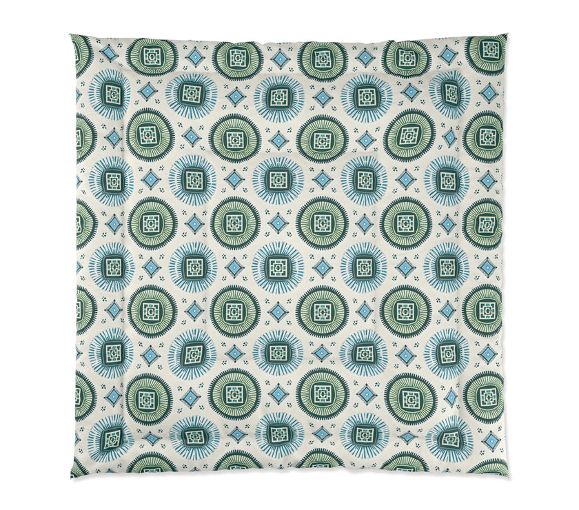 Boho Floral Comforter - Cozy Bedding, Bedroom Décor, Home Textile, Gift for Her, Seasonal Home Update