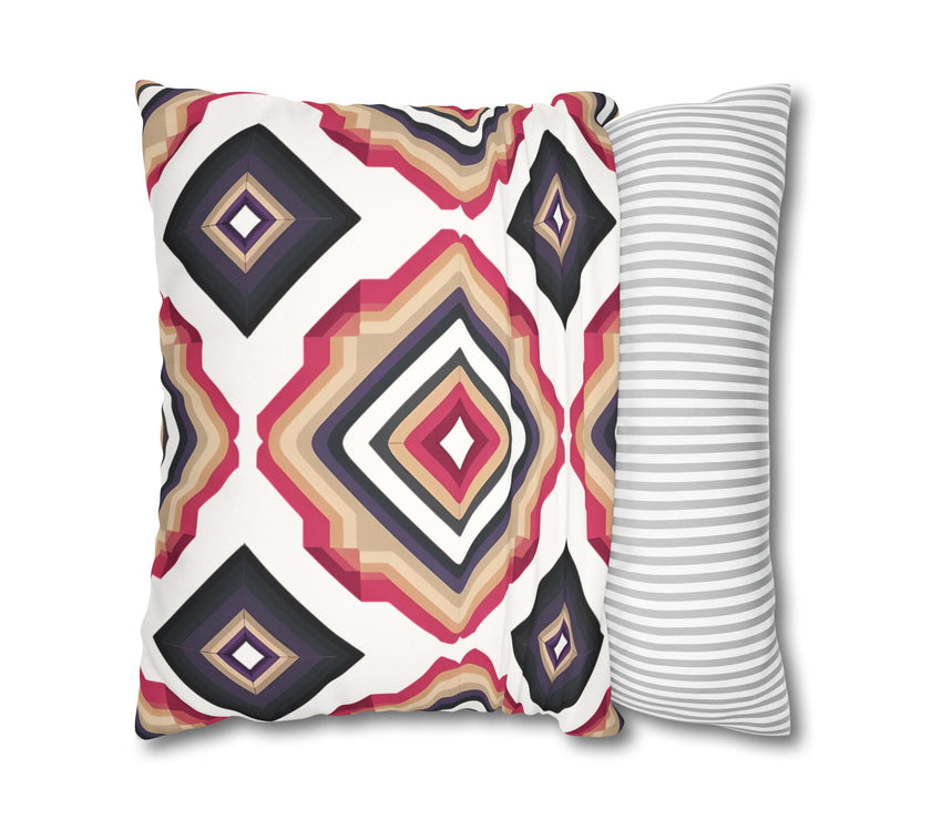 Colorful  Faux Suede Square Pillowcase