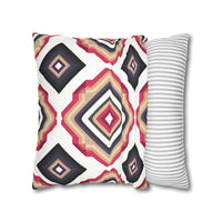 Colorful  Faux Suede Square Pillowcase