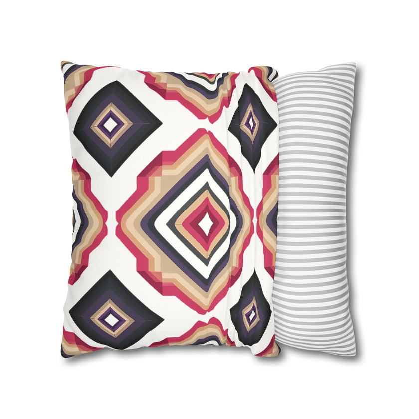 Colorful  Faux Suede Square Pillowcase