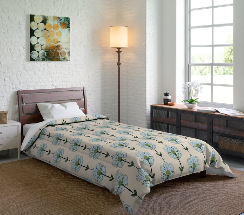 Floral Comforter Set - Cozy Home Bedding, Spring Decor, Boho Bedroom, Gift Idea for Her, Festive Sleep Essentials