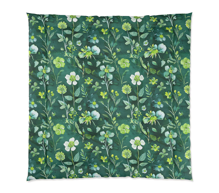Botanical Garden Comforter, Cozy Floral Bedding, Greenery Home Decor, Bedroom Makeover, Spring Vibes, Gift for Nature Lovers
