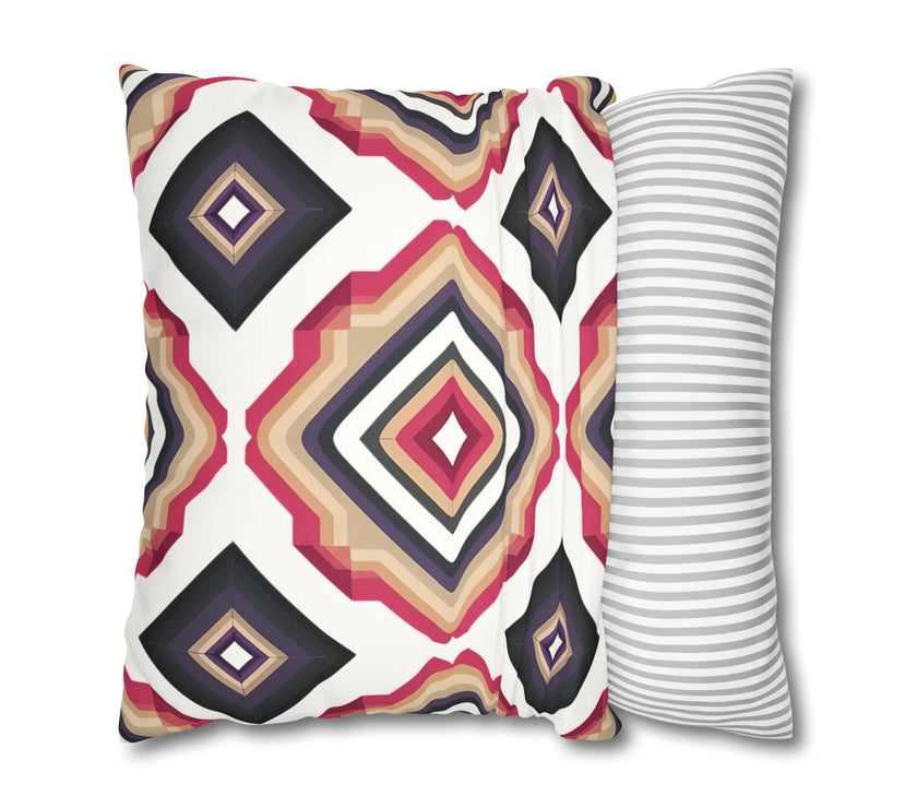 Colorful  Faux Suede Square Pillowcase