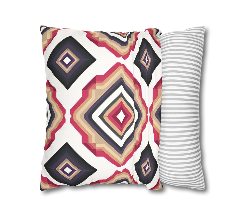 Colorful  Faux Suede Square Pillowcase