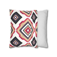 Colorful  Faux Suede Square Pillowcase