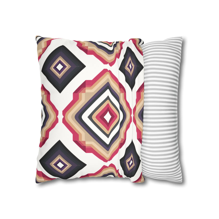 Colorful  Faux Suede Square Pillowcase
