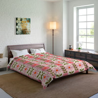 Floral Comforter for Cozy Homes, Bohemian Bedding, Bedroom Décor, Spring Vibes, Gift for Her, Sleep Essentials