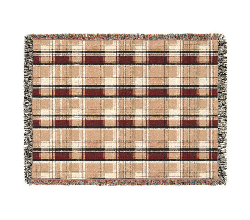 Cozy Plaid Woven Blanket | Perfect for Home Decor, Gifts, Picnics, & Winter Nights - Stylish Throw for Comfort