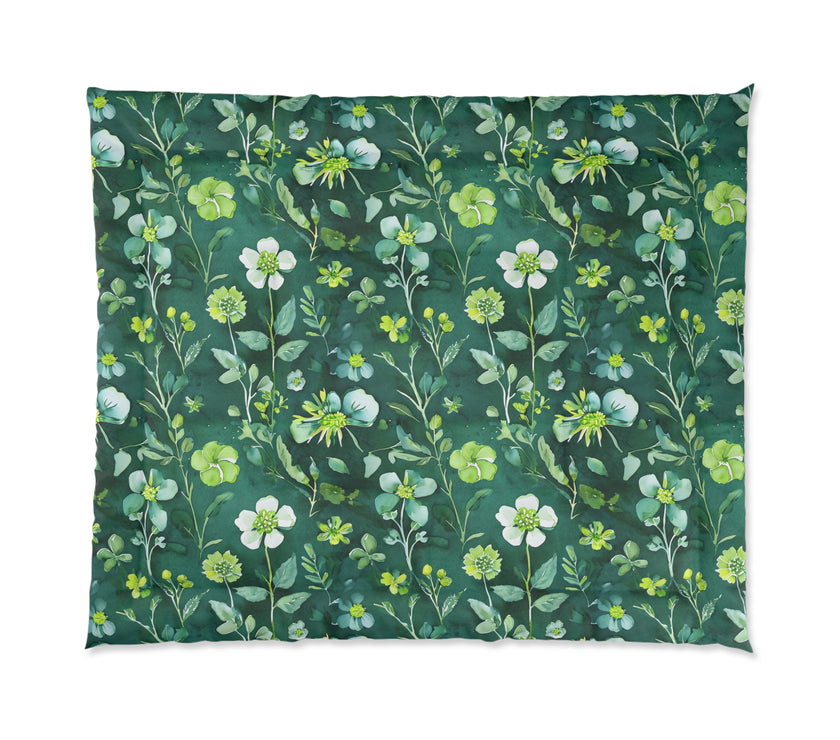 Botanical Garden Comforter, Cozy Floral Bedding, Greenery Home Decor, Bedroom Makeover, Spring Vibes, Gift for Nature Lovers