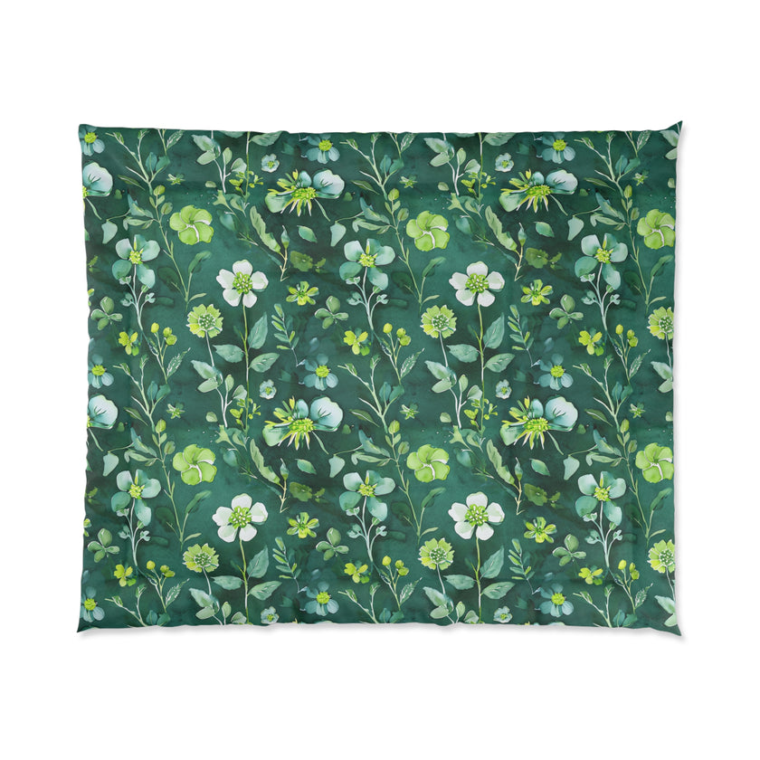 Botanical Garden Comforter, Cozy Floral Bedding, Greenery Home Decor, Bedroom Makeover, Spring Vibes, Gift for Nature Lovers