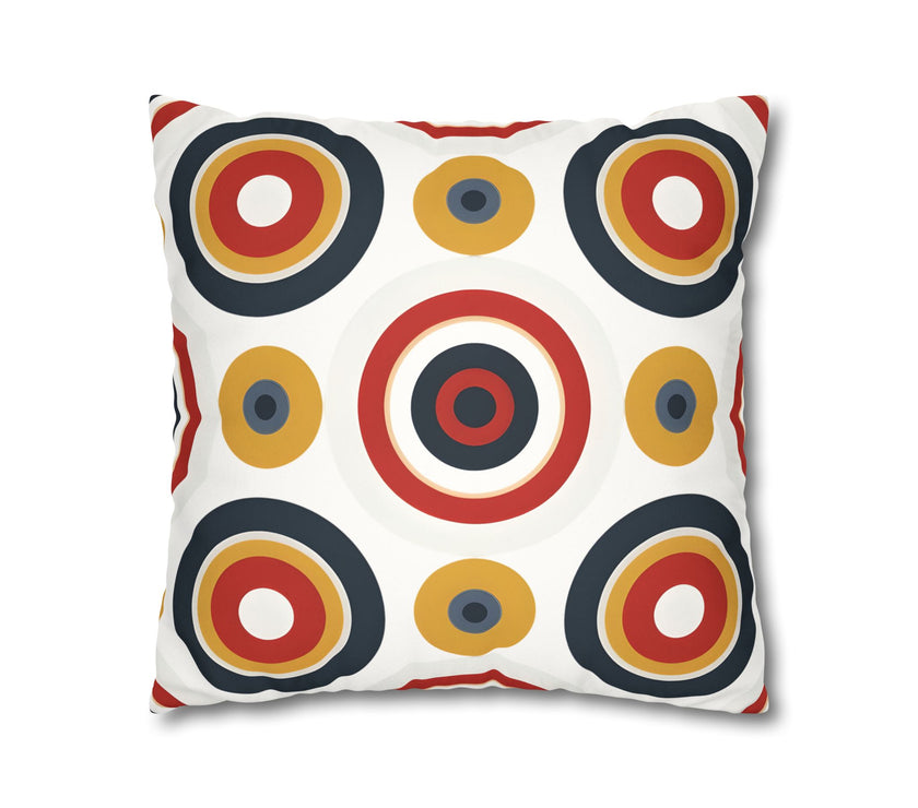 Colorful Faux Suede Square Pillowcase