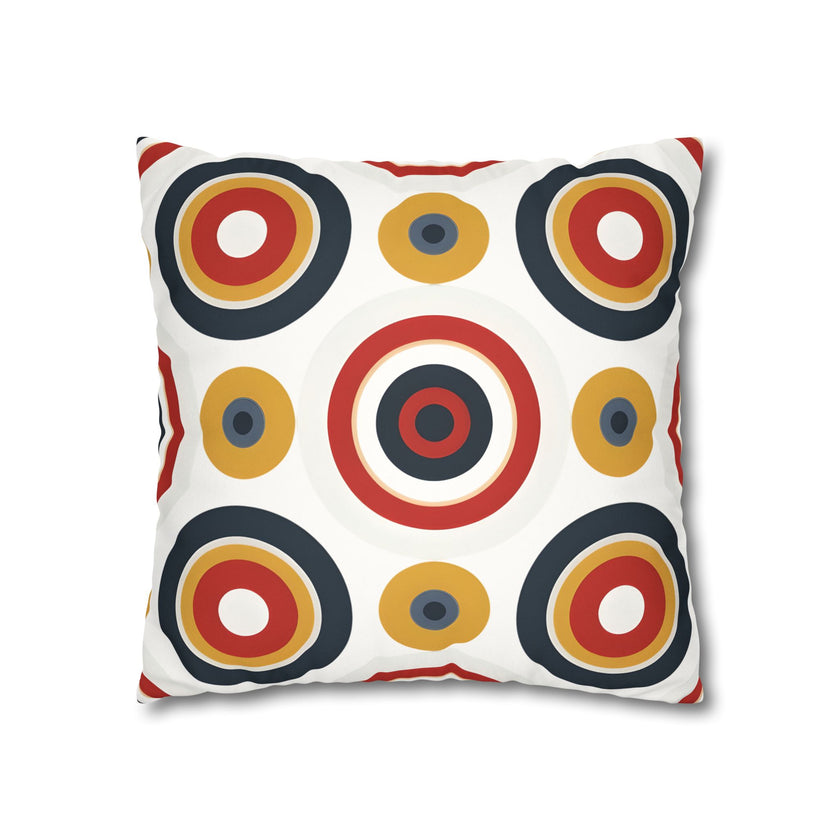 Colorful Faux Suede Square Pillowcase