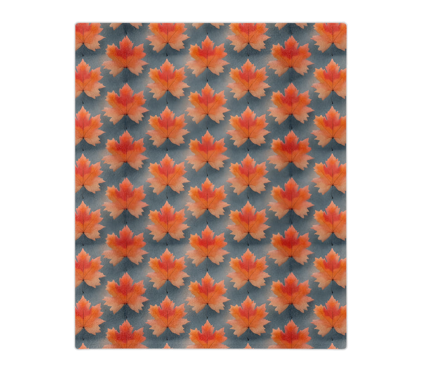 Maple Leaf Velveteen Microfiber Blanket