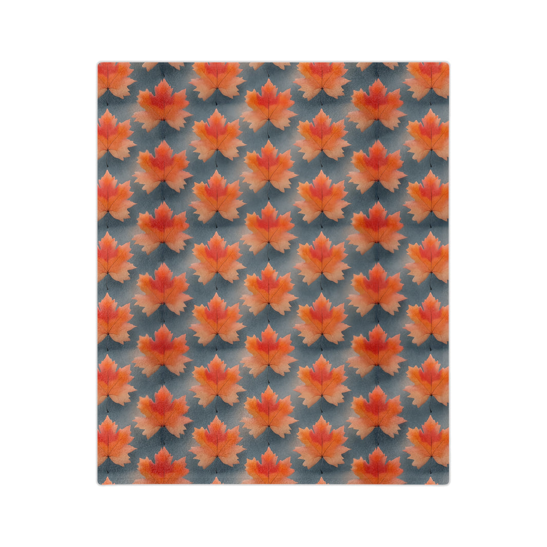 Maple Leaf Velveteen Microfiber Blanket
