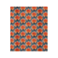 Maple Leaf Velveteen Microfiber Blanket
