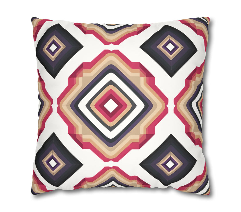 Colorful  Faux Suede Square Pillowcase