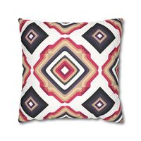 Colorful  Faux Suede Square Pillowcase