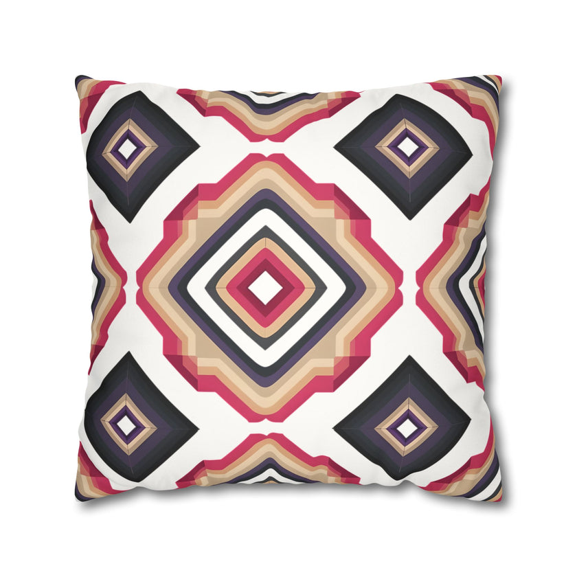 Colorful  Faux Suede Square Pillowcase