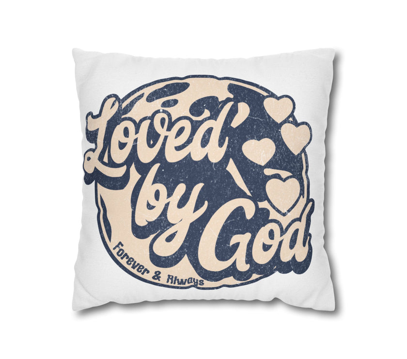 Loved By God Square Pillowcase