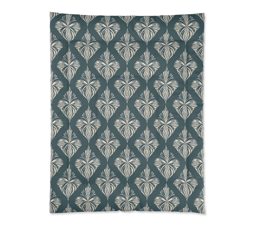 Tropical Leaf Comforter Set, Boho Bedding, Nature-Inspired Decor, Modern Bedroom Essentials, Gift for Nature Lovers, Tropical Vibe Home