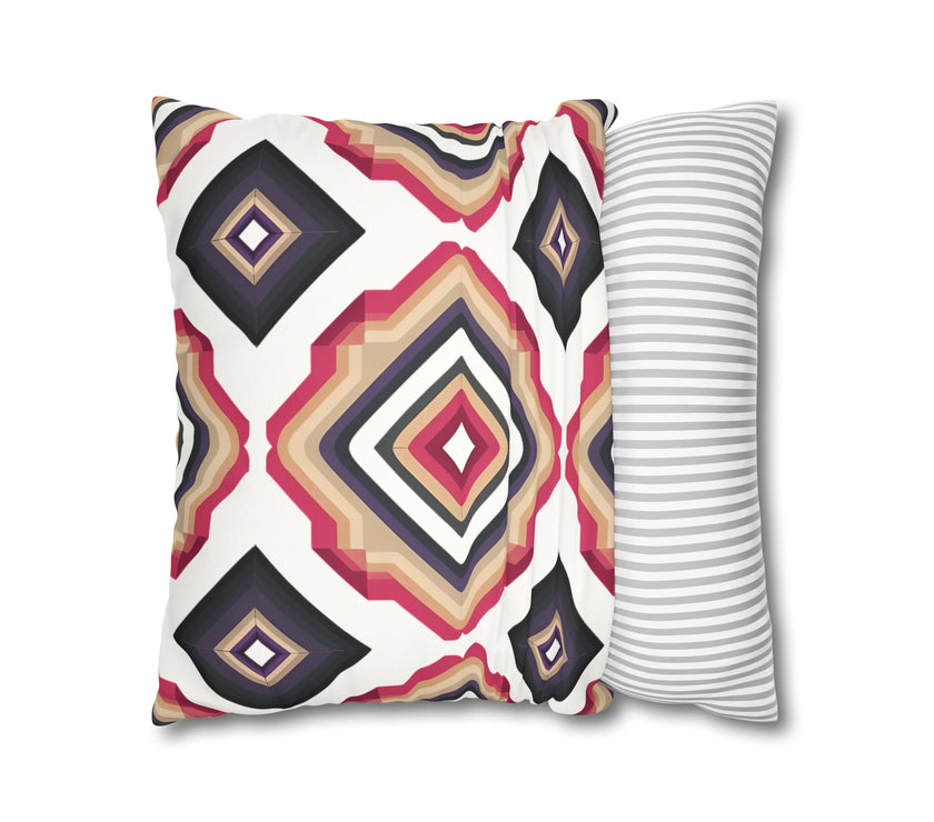 Colorful  Faux Suede Square Pillowcase