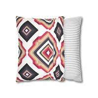 Colorful  Faux Suede Square Pillowcase