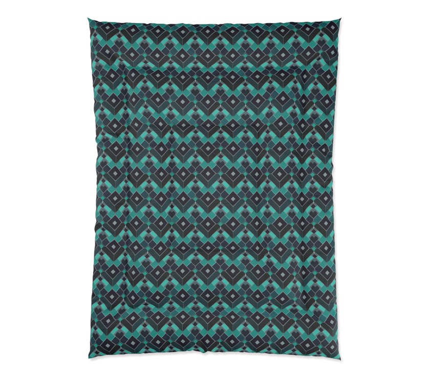 Geometric Pattern Comforter - Cozy Bedding for Home Decor, Modern Bedroom, Gift for New Homeowners, Stylish Room Makeover, Perfect for Bed