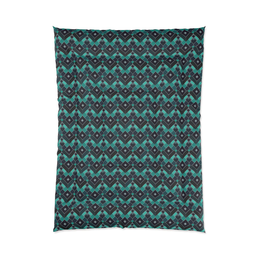 Geometric Pattern Comforter - Cozy Bedding for Home Decor, Modern Bedroom, Gift for New Homeowners, Stylish Room Makeover, Perfect for Bed