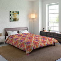 Vibrant Floral Comforter, Boho Bedspread for Cozy Spaces, Perfect for Spring Decor, Unique Bedding for All Seasons, Great Gift Idea