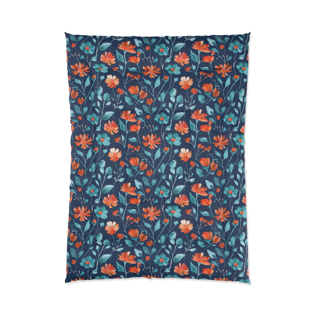 Floral Pattern Comforter, Cozy Home Decor, Bedroom Essentials, Bohemian Bedding, Nature-Inspired Gift