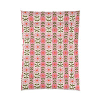 Floral Comforter for Cozy Homes, Bohemian Bedding, Bedroom Décor, Spring Vibes, Gift for Her, Sleep Essentials