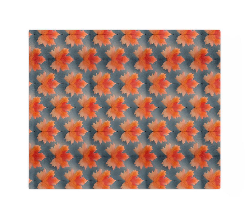 Maple Leaf Velveteen Microfiber Blanket