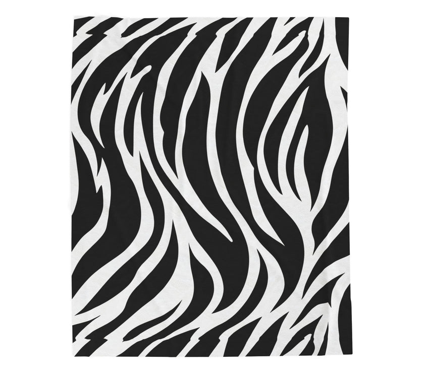 Zebra lines Velveteen Plush Blanket