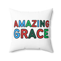 Amazing Grace Polyester Square Pillow