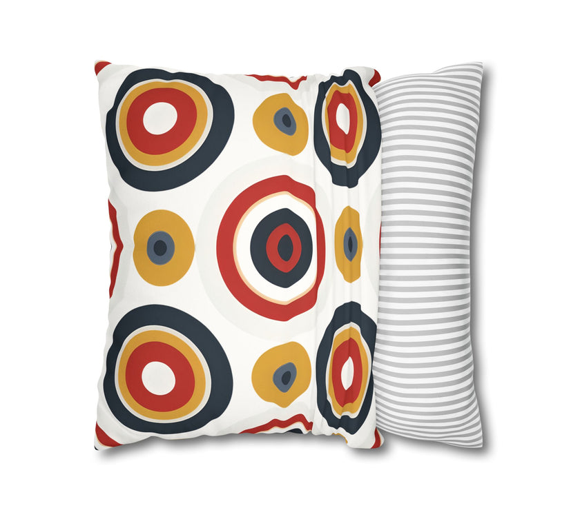 Colorful Faux Suede Square Pillowcase