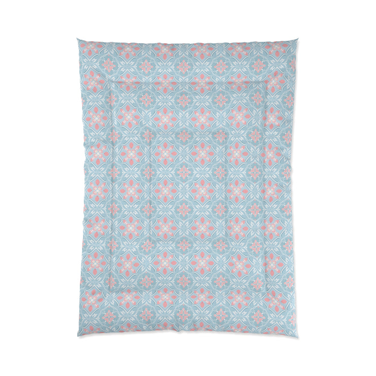 Floral Pattern Comforter | Cozy Bedroom Decor, Lightweight Bedding, Boho Chic Style, Spring Refresh, Housewarming Gift