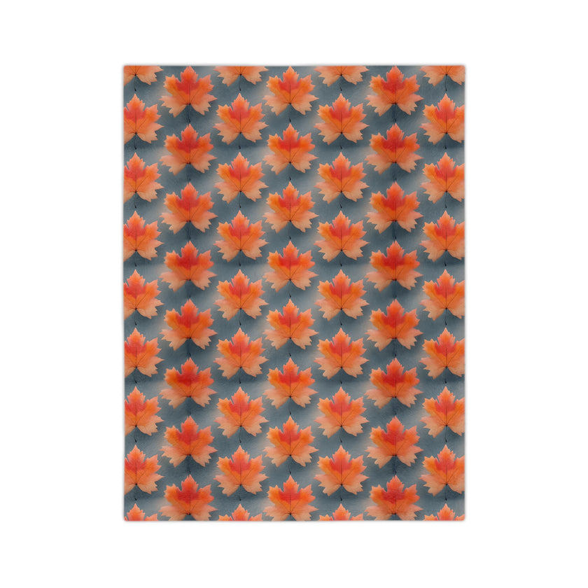 Maple Leaf Velveteen Microfiber Blanket