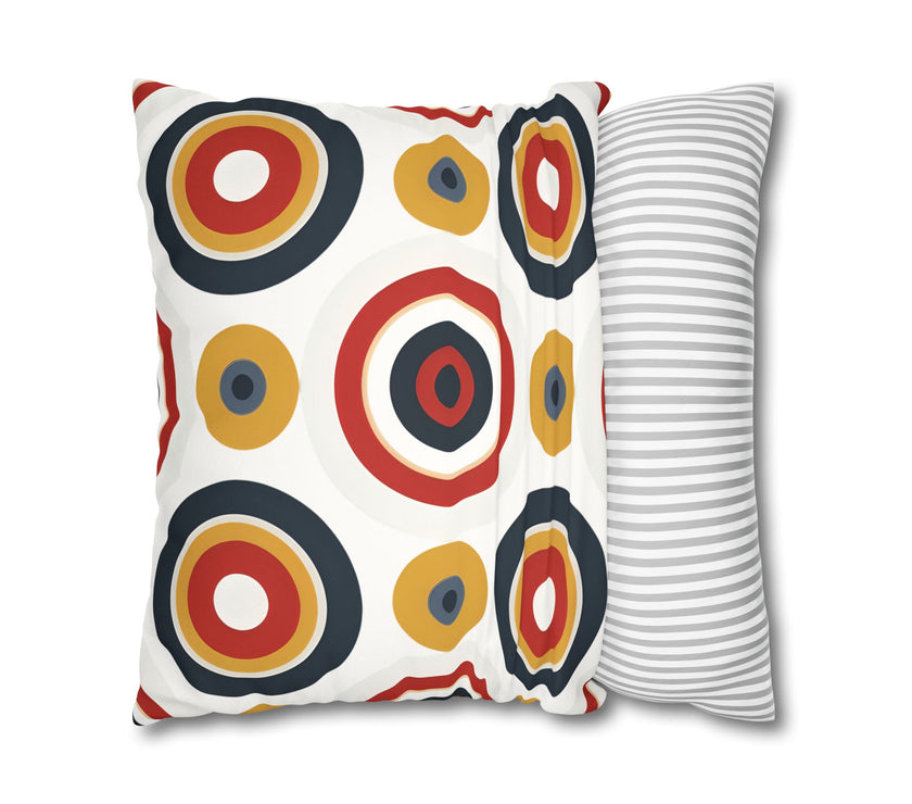 Colorful Faux Suede Square Pillowcase