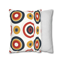 Colorful Faux Suede Square Pillowcase