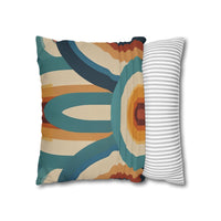 Retro Faux Suede Square Pillowcase