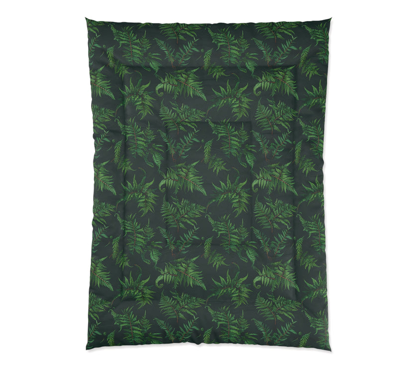 Tropical Leaf Comforter, Cozy Bedspread for Plant Lovers, Nature-Themed Bedding, Summer Decor, Greenery Home Accents, Gift Idea for New Home
