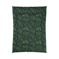 Tropical Leaf Comforter, Cozy Bedspread for Plant Lovers, Nature-Themed Bedding, Summer Decor, Greenery Home Accents, Gift Idea for New Home