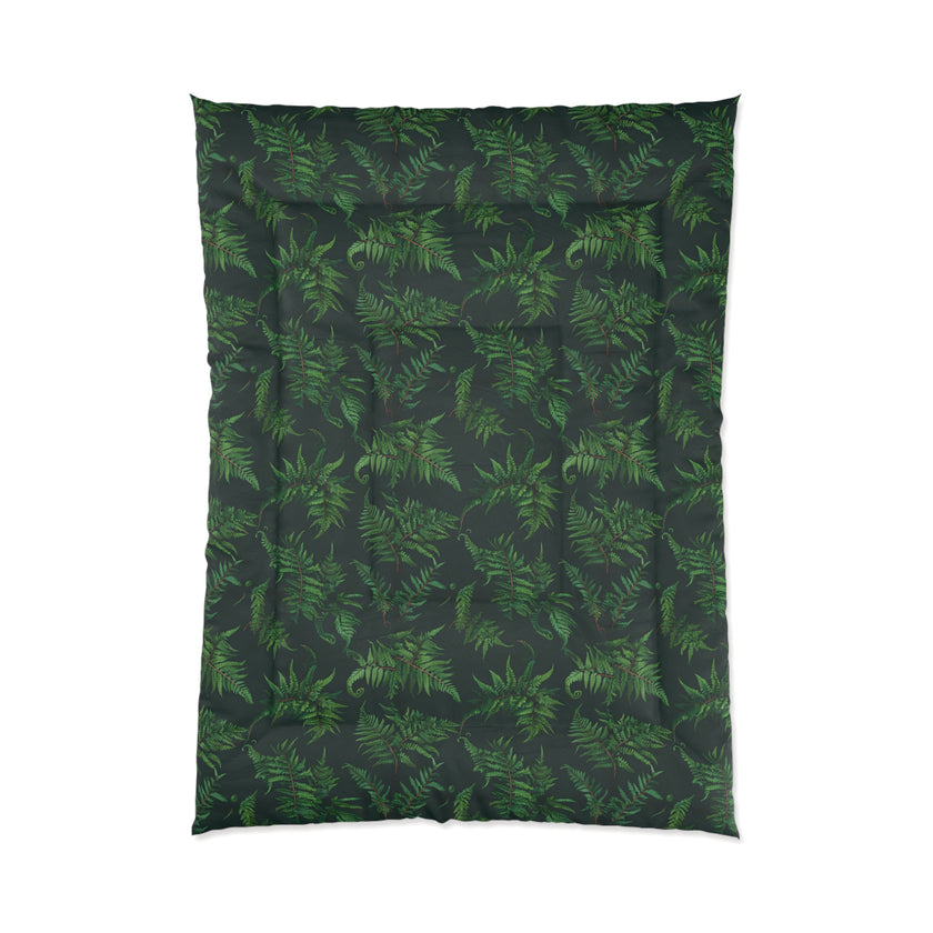 Tropical Leaf Comforter, Cozy Bedspread for Plant Lovers, Nature-Themed Bedding, Summer Decor, Greenery Home Accents, Gift Idea for New Home