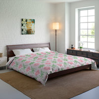 Floral Comforter, Cozy Floral Bedding, Springtime Bedspread, Flower Pattern Comforter Set, Boho Home Decor, Dorm Room Essentials