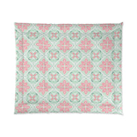 Pastel Floral Comforter - Cozy Bedding for Spring, Bedroom Decor, Gift for Mother's Day, Boho Style, Home Decor