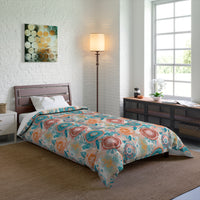 Floral Comforter, Cozy Bedroom Decor, Boho Bedding, Gift for Her, Spring Home Decor, Flower Pattern Comforter