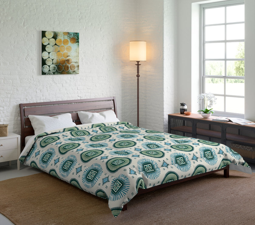 Boho Floral Comforter - Cozy Bedding, Bedroom Décor, Home Textile, Gift for Her, Seasonal Home Update